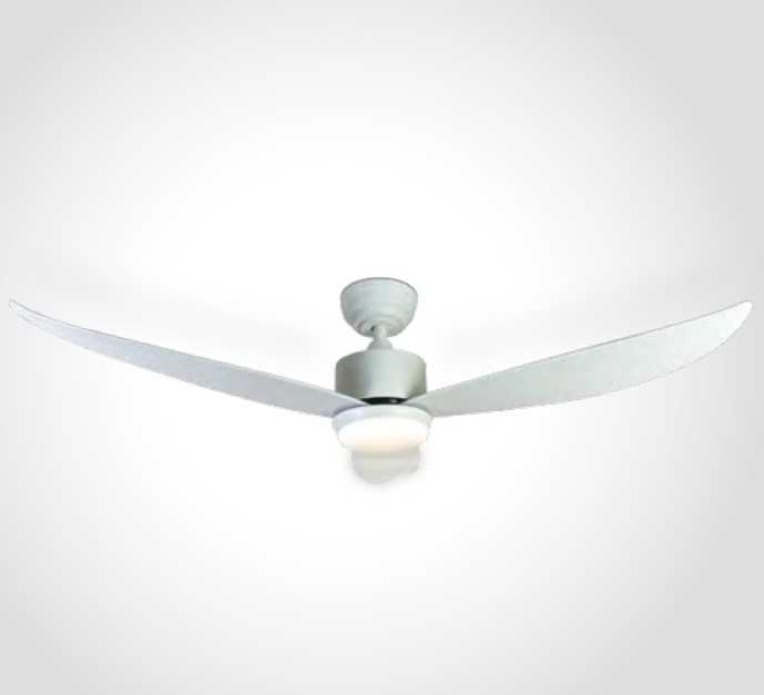 Lubinis šviestuvas 35W ventiliatorius su dimeriuojamu 22W LED šviestuvu, baltas, 3000/4000/5500K, 6302/W/V
