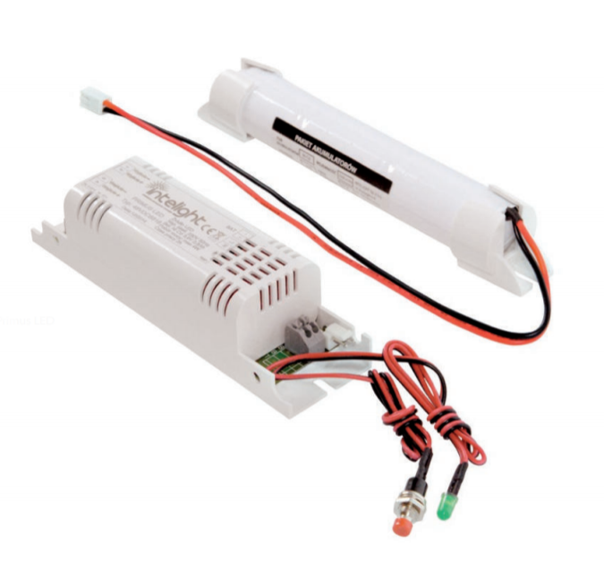Avarinis modulis PRIMUS LED D4/A 3h MT + NiCd 3xD 3,6V 4,0Ah, skirtas LED panelėms 24-48VDC