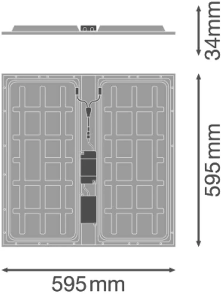 Ledvance 36W / 31W / 26W / 22W LED panelė PANEL PROTECT, 4000K