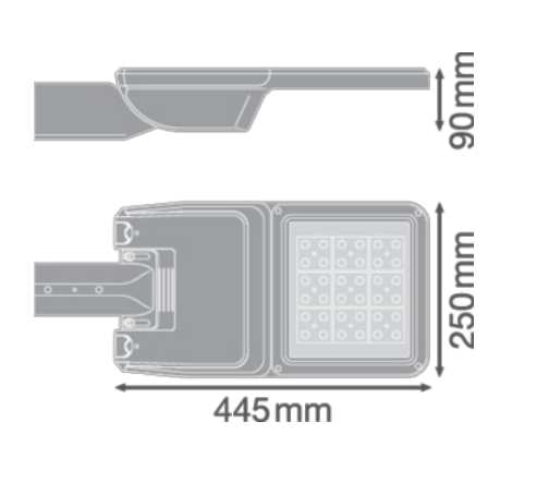 Ledvance 36W gatvės šviestuvas SL FLEX SM, baltas, 4000K