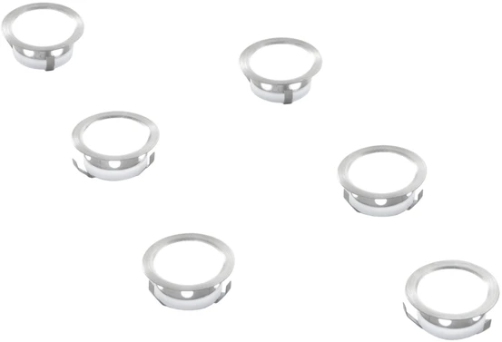 3,6W LED įleidžiamas lauko šviestuvas laiptų apšvietimui RIDER, nikelio sp., 4000K, IP67, 6vnt.