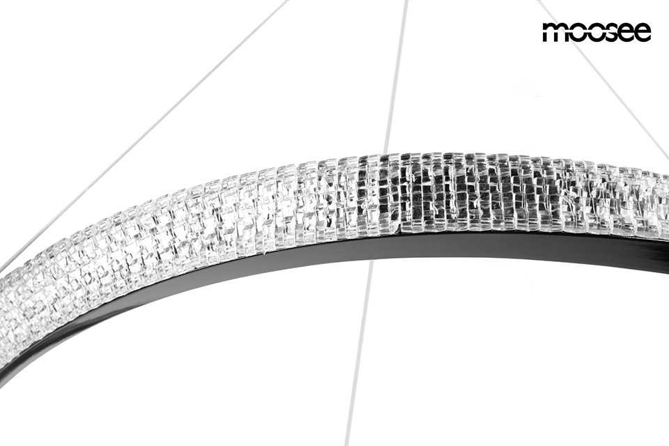 36W LED pakabinamas šviestuvas ANILLO, tamsaus chromo sp., 3000K, 80cm
