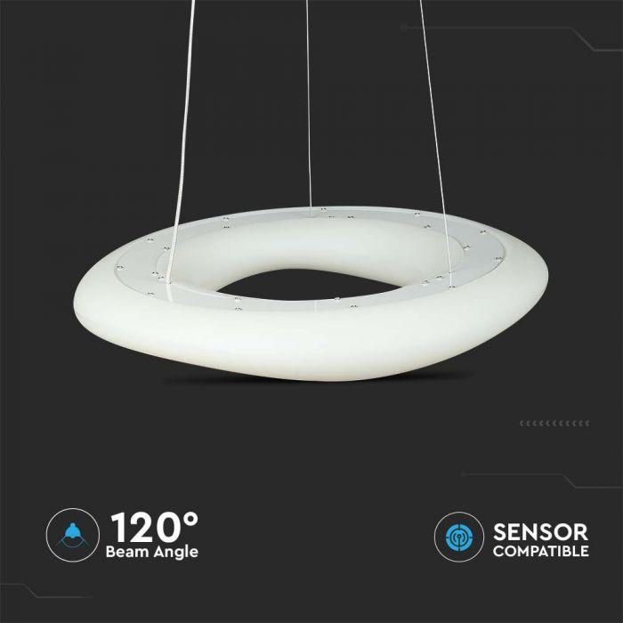 V-tac 36W LED pakabinamas šviestuvas, baltas, keičiantis spalvas