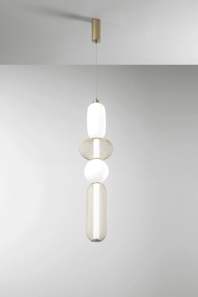 36W LED pakabinamas šviestuvas INKAS, aukso sp., CCT