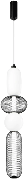 36W LED pakabinamas šviestuvas INKAS, juodas, CCT