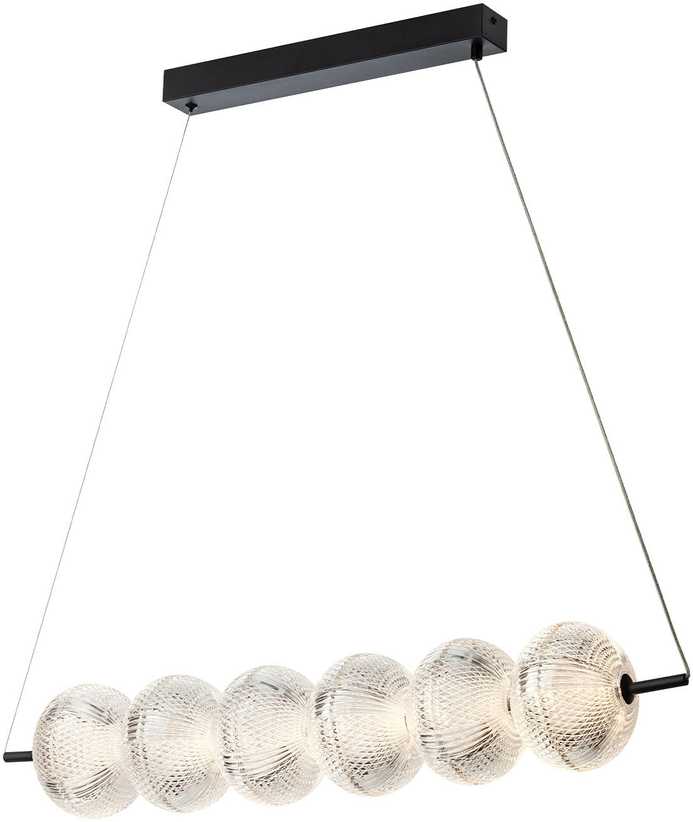 36W LED pakabinamas šviestuvas VENTURA, juodas, 3000K