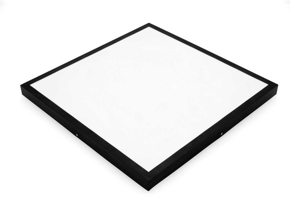 36W LED paviršinė/įleidžiama panelė BRISBANE PREMIUM, juoda, 4000K