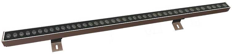 36W LED sieninis fasado šviestuvas, tamsiai rudas, 2700K, IP65, E498