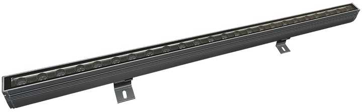 36W LED sieninis fasado šviestuvas, tamsiai pilkas, 3000K, IP65, E496