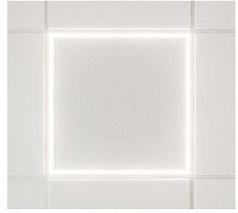 36W LED šviečiantis rėmelis, 60x60cm, baltas, 4500K