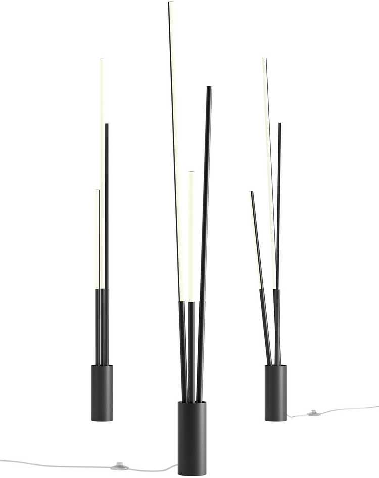 36W LED toršeras HERALD, juodas, 3000/4000K, dimeriuojamas