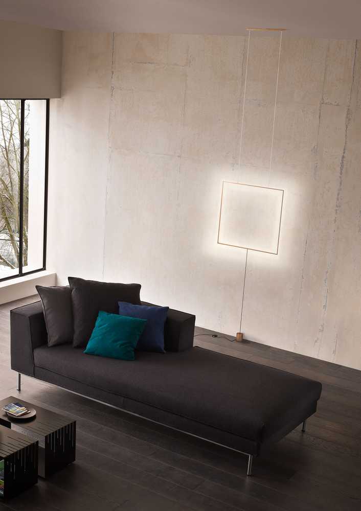37W LED grindinis/pakabinamas šviestuvas SLICK, matinės aukso sp., 3000K, 01-2135