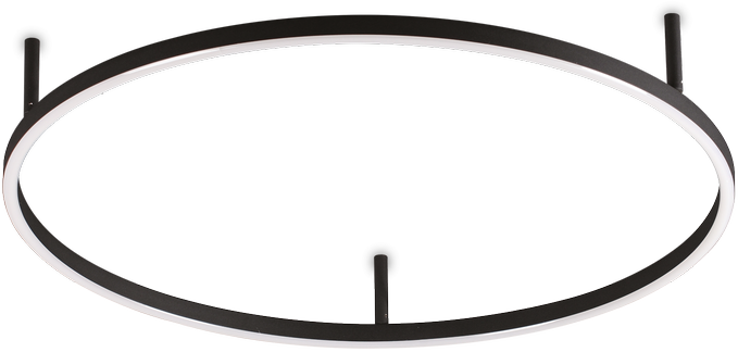 37W LED lubinis šviestuvas ORACLE SLIM, juodas, 2700K, 341927