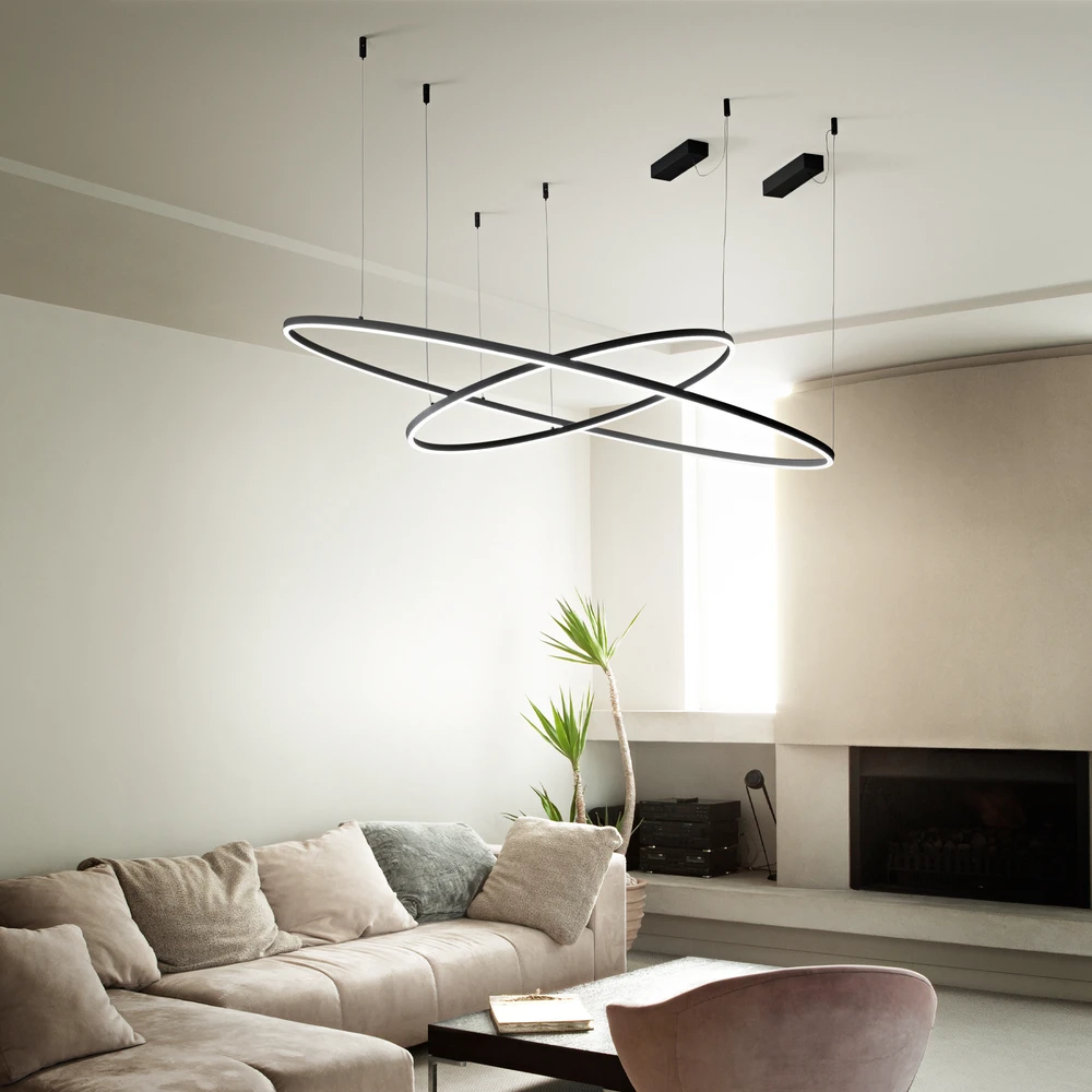 37W LED pakabinamas šviestuvas ORACLE SLIM, žalvario sp., 3000K, 370446