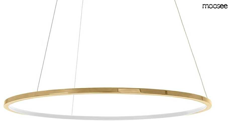 37W LED pakabinamas šviestuvas RING SLIM 120, aukso sp., 3000K, su nuotolinio valdymo pulteliu, dimeriuojamas