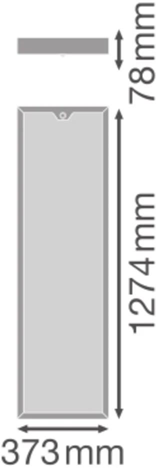 38/31/27W LED panelė su judesio davikliu PL SF, balta, 3000/4000K, 120°, 1274 x 373mm