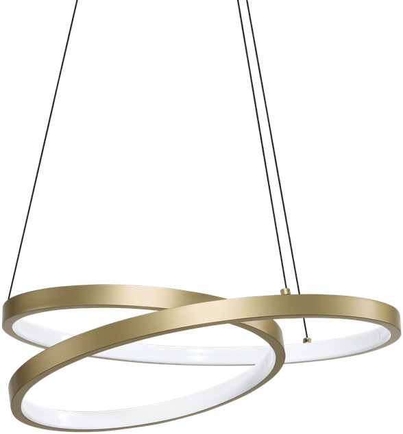 38W LED pakabinamas šviestuvas OZ, žalvario sp., 3000K, 364971