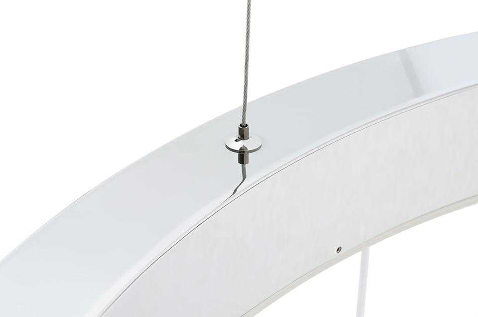 38W LED pakabinamas šviestuvas RING 60, sidabro sp., 3000K
