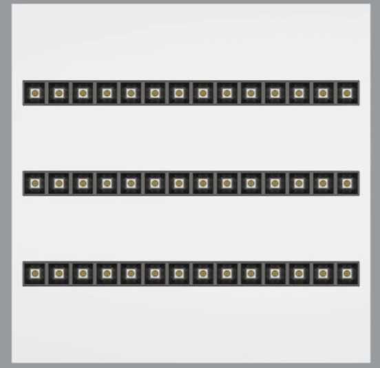 38W LED panelė DOMINO, balta, 4000K