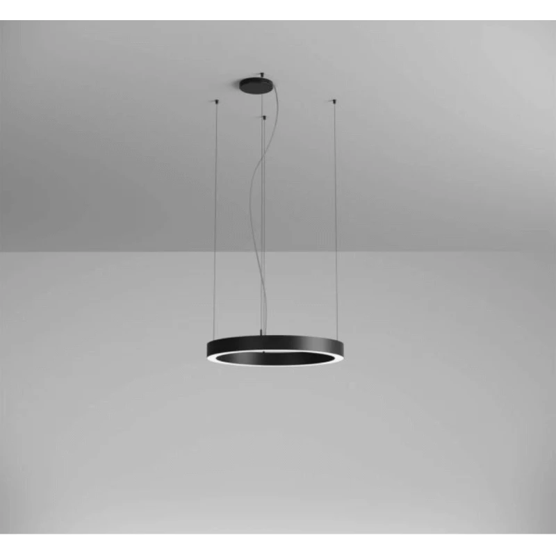 38W LED paviršinis/pakabinamas šviestuvas XAMBIT, juodas, 4000K, 60cm