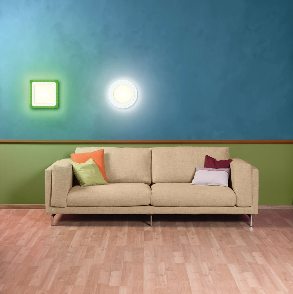 Lubinis šviestuvas Ledvance 38W šviestuvas su nuotoliniu valdymu LED COLOR + Baltas SQ, baltas, 3000K