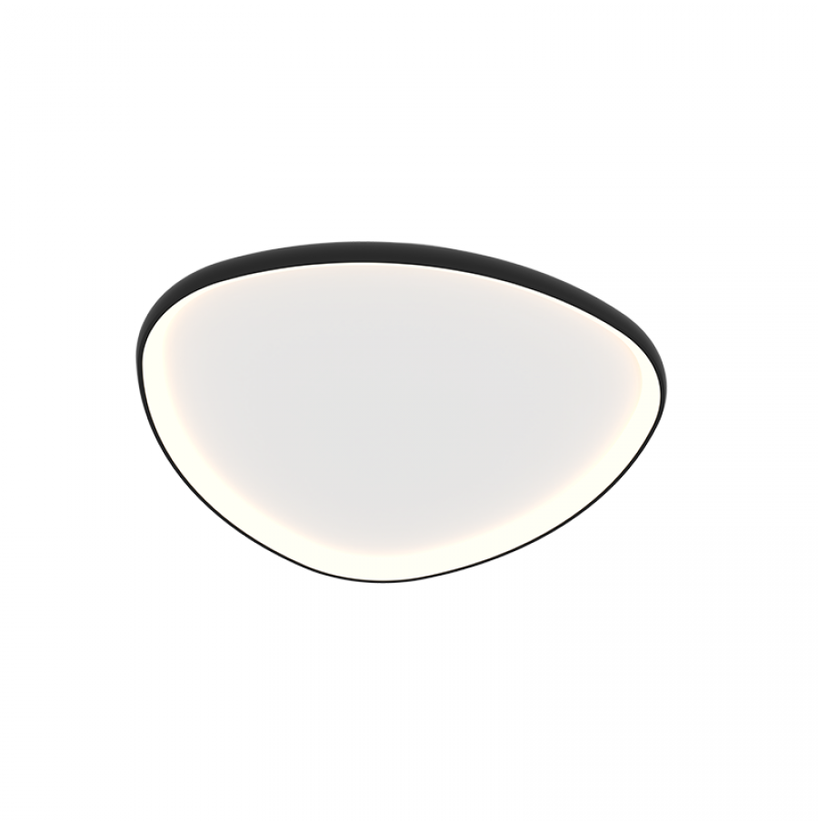 39W LED lubinis šviestuvas, matinės juodos sp., 3000K, dimeriuojamas, 23090