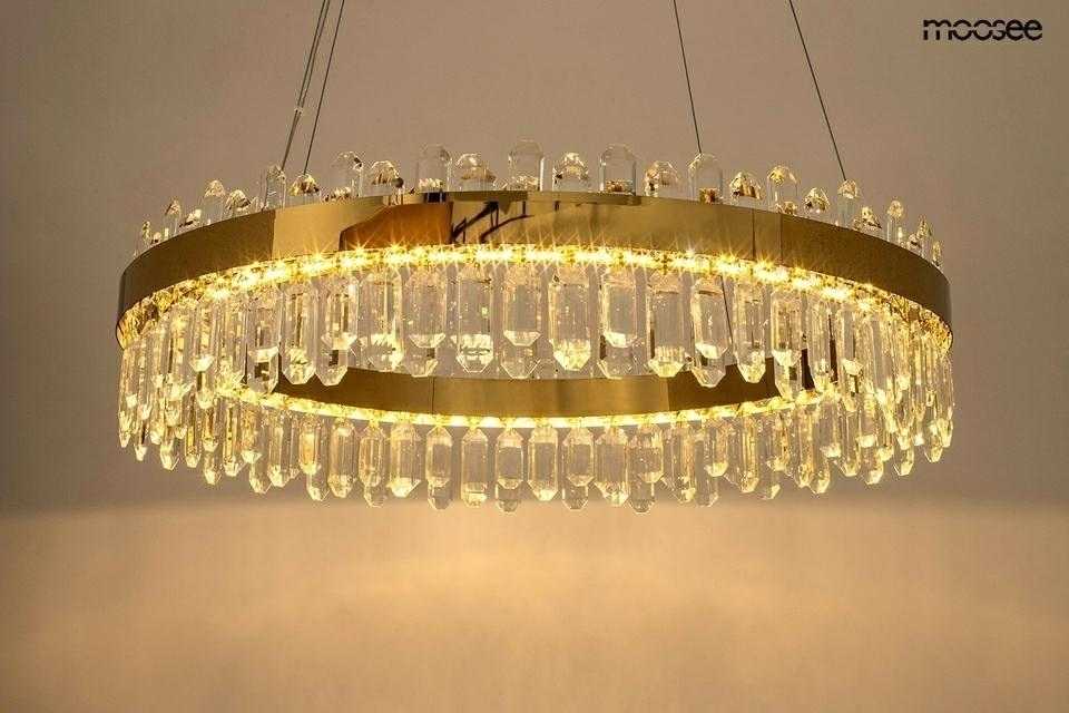 39W LED pakabinamas šviestuvas AMIRA 100, aukso sp., 3000K