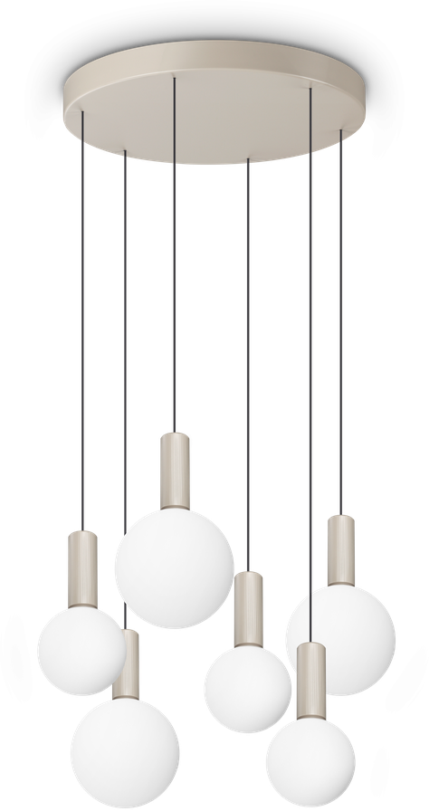 39W LED pakabinamas šviestuvas ODEON, pilkos/baltos sp., 3000K, 349237