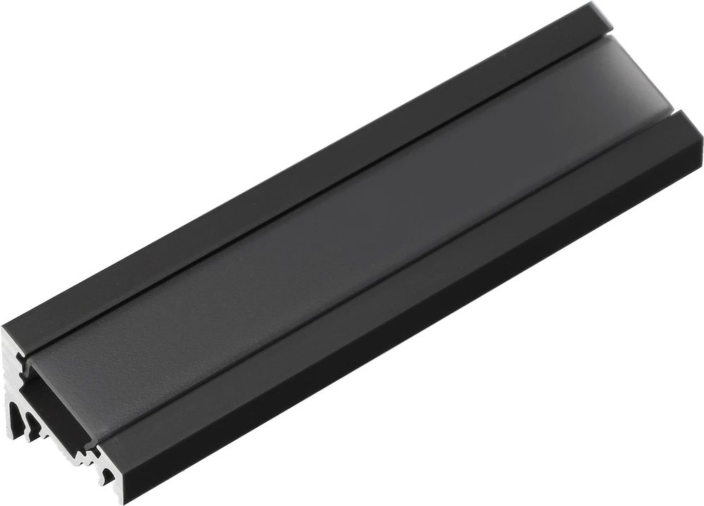 3m LED juostos profilio CORNER10, juodai anoduotas