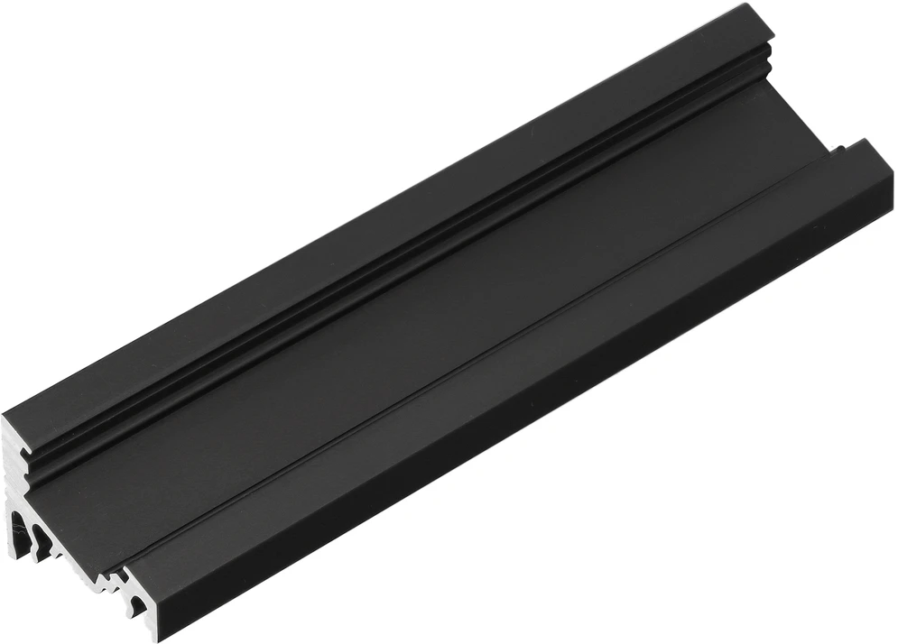 3m LED juostos profilio CORNER10, juodai anoduotas