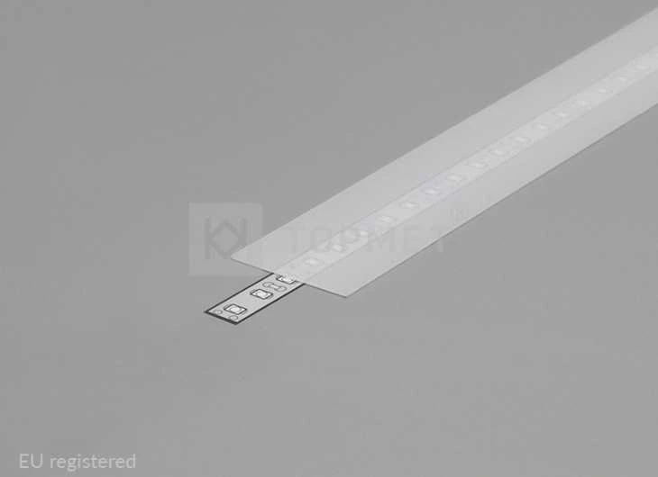 3m LED juostos profilio dangtelis A9, matinis.