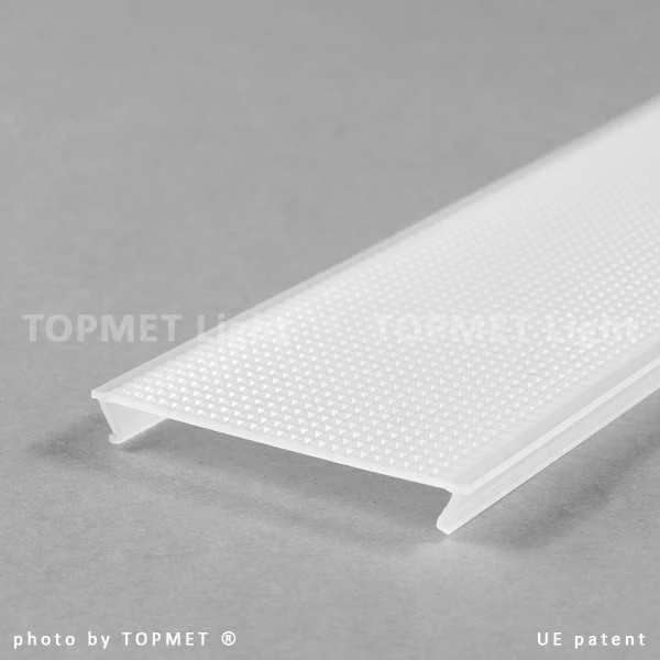 3m LED juostos profilio dangtelis C10 OPAL.