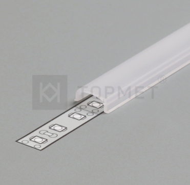 LED juostos profilio dangtelis I CLICK, baltas, 3m