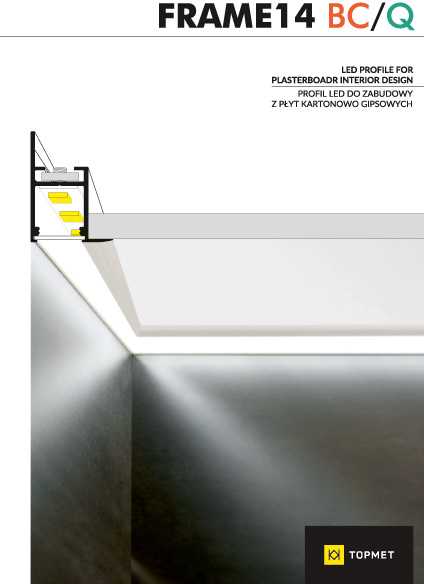 3m LED juostos profilio FRAME14, anoduotas