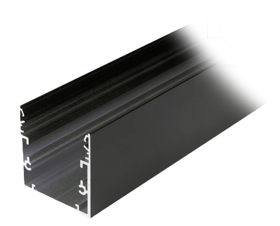 3m LED juostos profilio PHIL53, juodas
