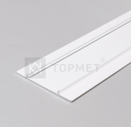 3m LED juostos profilio WALLE12 dangtelis, baltai dažytas
