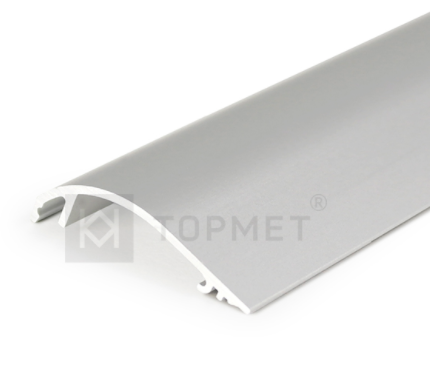 3m LED juostos profilio WAY10 dangtelis, anoduotas aliuminis