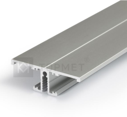 3m LED juostos profilis BACK10 A/UX, anoduotas aliuminis