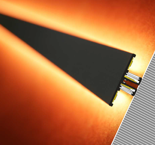 3m LED juostos profilis BACK10 A/UX, anoduotas aliuminis
