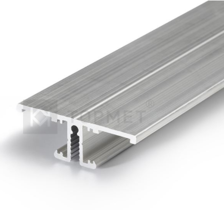3m LED juostos profilis BACK10 A/UX, neanoduotas aliuminis