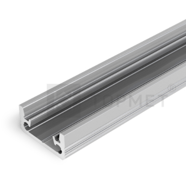 3m LED juostos profilis FLOOR8 K, anoduotas aliuminis