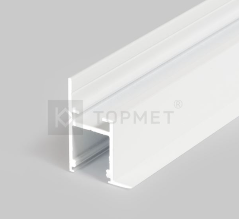 3m LED juostos profilis FRAME14 BC/Q, baltai dažytas