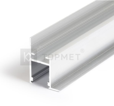3m LED juostos profilis FRAME14 BC/Q, neanoduotas aliuminis