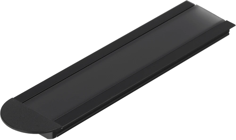 3m LED juostos profilis GROOVE14 EF/TY, juodai anoduotas