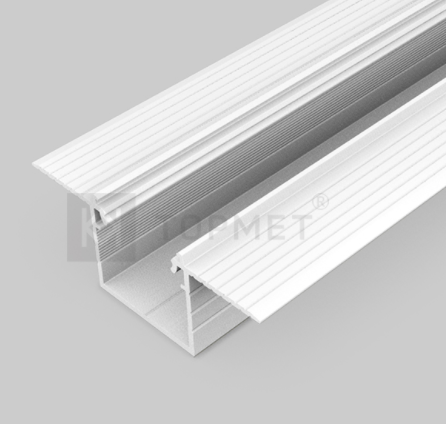3m LED juostos profilis LINEA-IN20 TRIMLESS EF, baltai dažytas