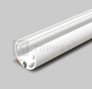 3m LED juostos profilis PEN12 CJ, baltai dažytas
