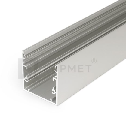 LED juostos profilis PHIL53, neanoduoto aliuminio, 3m
