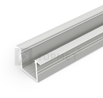 3m LED juostos profilis SMART-IN16 B/U4, anoduotas aliuminis