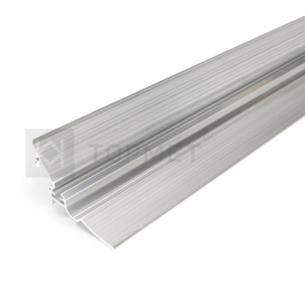 3m LED juostos profilis SMOOTH12 BC/Q9, neanoduotas aliuminis