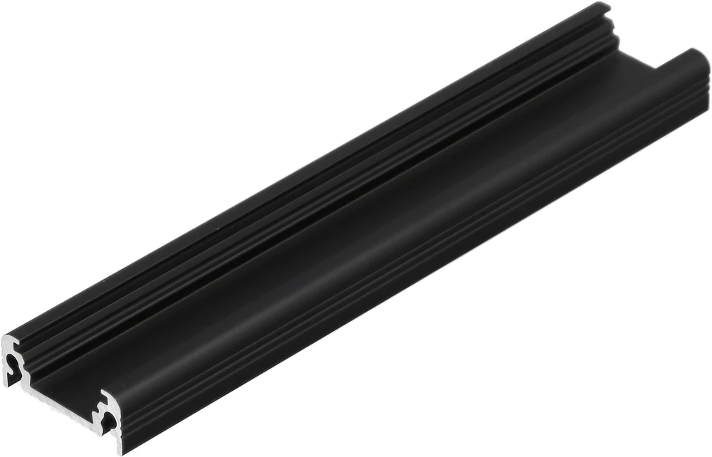 3m LED juostos profilis SURFACE10 BC/UX, juodai anoduotas